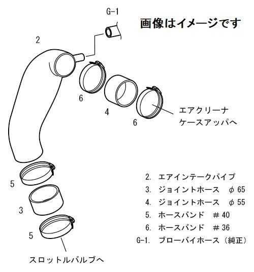 HKS プレミアムサクション インテーク シリーズ TOYOTA プリウス ZVW30 2ZR-FXE 2ZR-3JM 09/05-15/11 (70018-AT005)_画像5