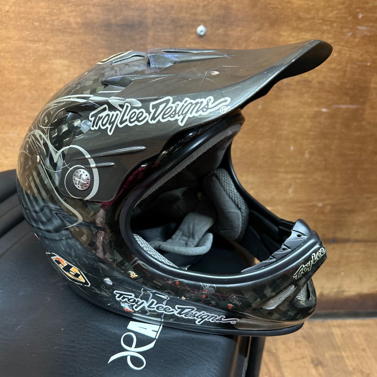  Troy Lee дизайн карбоновый шлем full-face шлем XXL защитные очки дополнение мотокросс MBX off-road шлем 