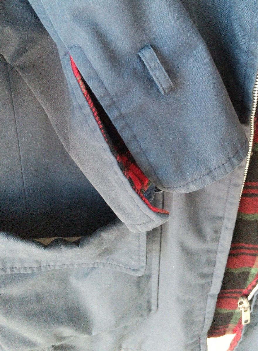 McGREGOR 紺×赤チェック リバーシブル コート ジャケット ジャンパー