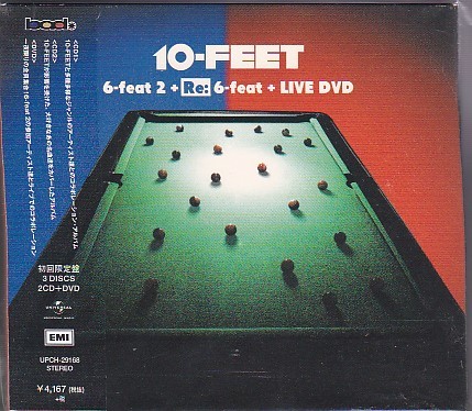 ★10-FEET★6-feat 2+Re:6-feat+LIVE DVD★帯付き★初回限定盤(2CD+DVD)★MAN WITH/FIRE BALL/東京スカパラ/tricot/ROTTENGRAFFTY★_画像1