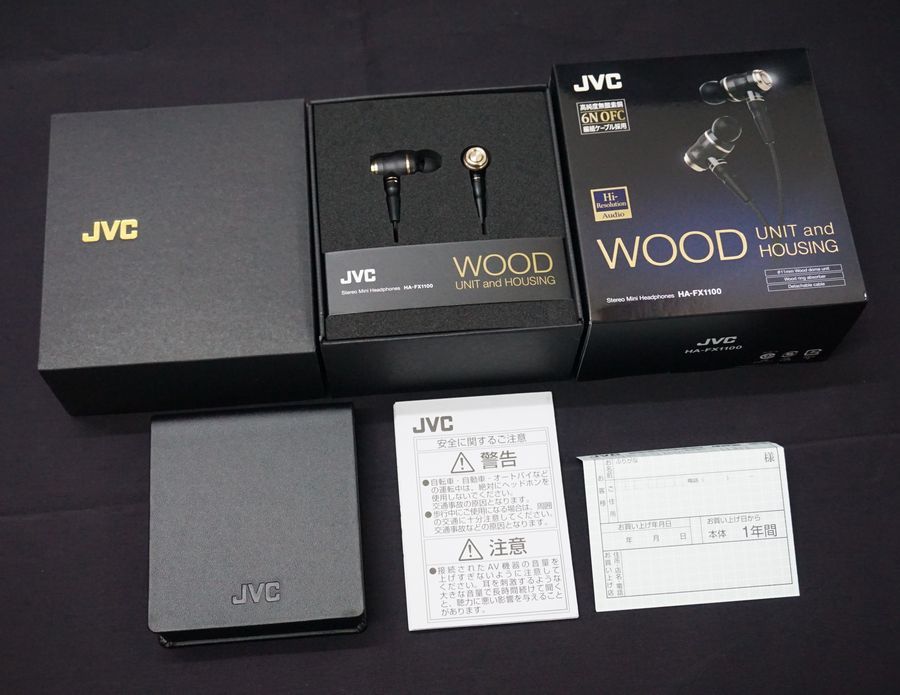  原文:JVCケンウッド WOODシリーズ カナル型イヤホン HA-FX1100 未使用