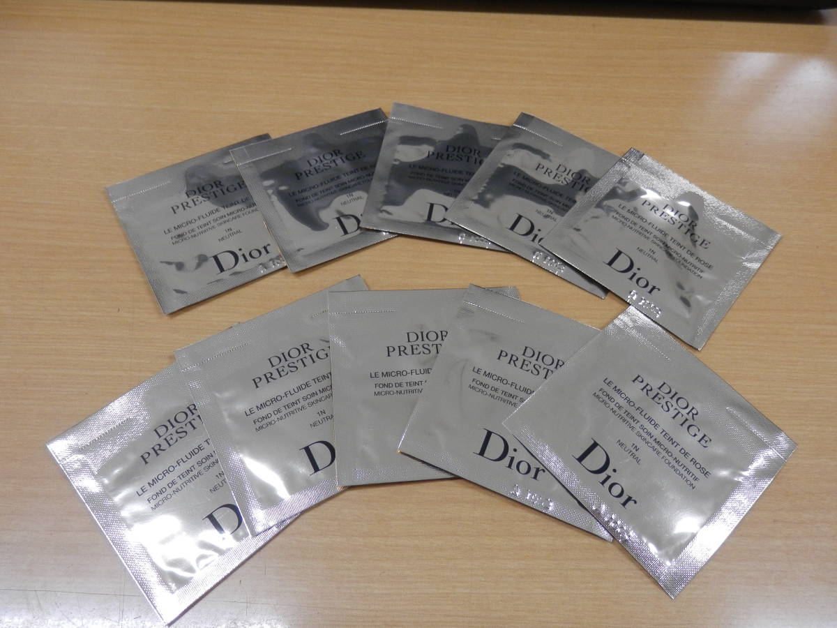 Christian Dior ディオール プレステージ ル フルイド タン ドゥ ローズ 10個 SPF25/PA+++ 1N ニュートラル リキッド ファンデ【F215】_画像1