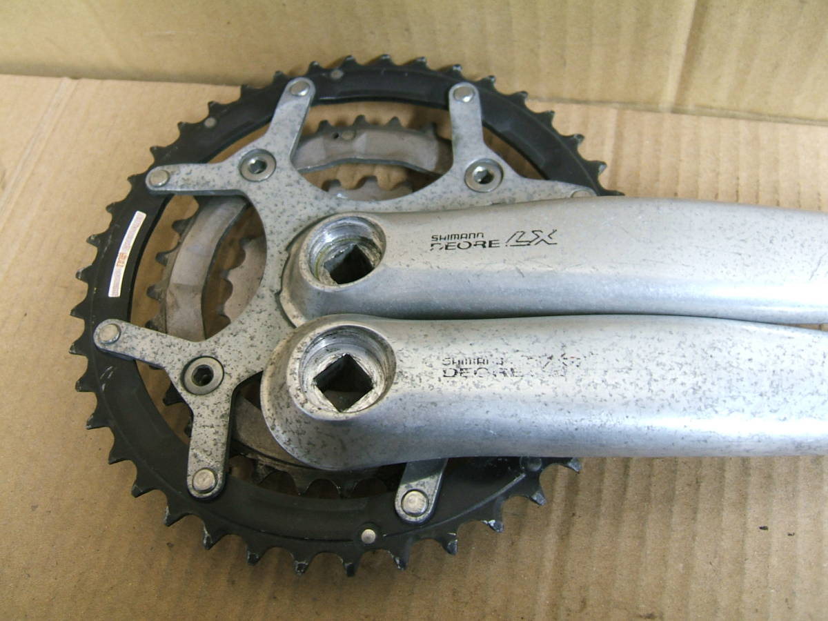 中古 クランクセット 170mm-42-32-22T SHIMANO DEORE LX FC-M569 　464_画像2