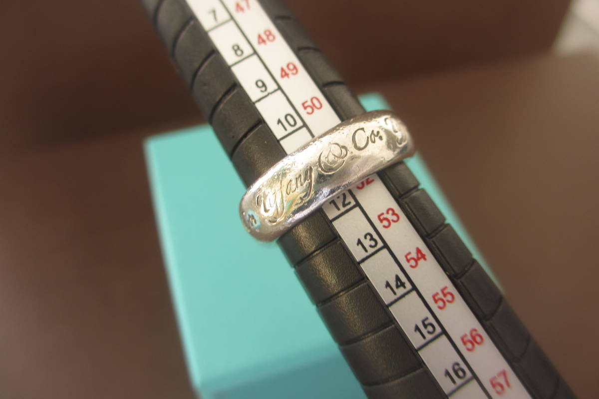TIFFANY＆Co./ティファニー/ノーツ リング 指輪 シルバー925 STERLING SILVER/重量 6.68ｇ サイズ 約12号 リング幅 約5.5mm/USED_画像8