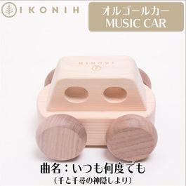 【新品】ひのき おもちゃ IKONIH オルゴール カー 玩具　檜　安全　_画像2