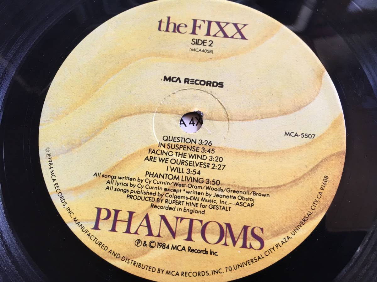 ★The Fixx / Phantoms US盤LP ★ qsext8_画像5