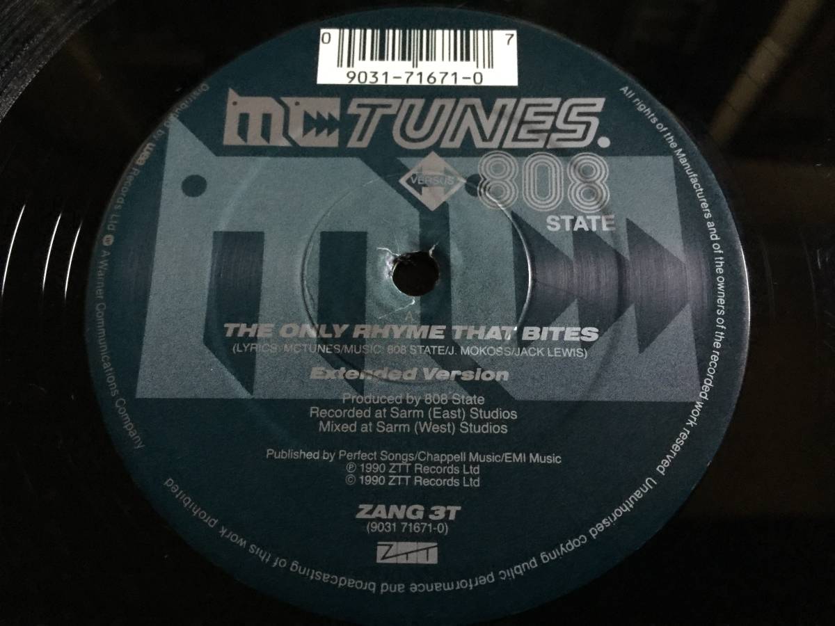  ★MC Tunes Versus 808 State / The Only Rhyme That Bites12EP 　★Qsde2★ _画像4