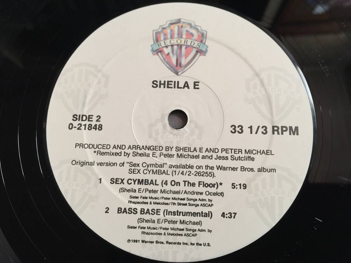 ★Sheila E / Sex Cymbal 12EP★ Qsde3★ Warner Bros. Records 9 21848-0_画像5