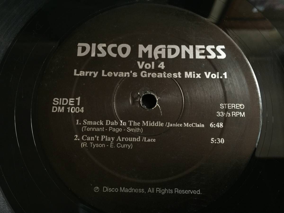 ★Disco Madness Vol 4 - Larry Levan's Greatest Mix Vol.1 12EP★ Qsde3★ Janice McClain, Lace, Taana Gardner, Class Actionの画像1