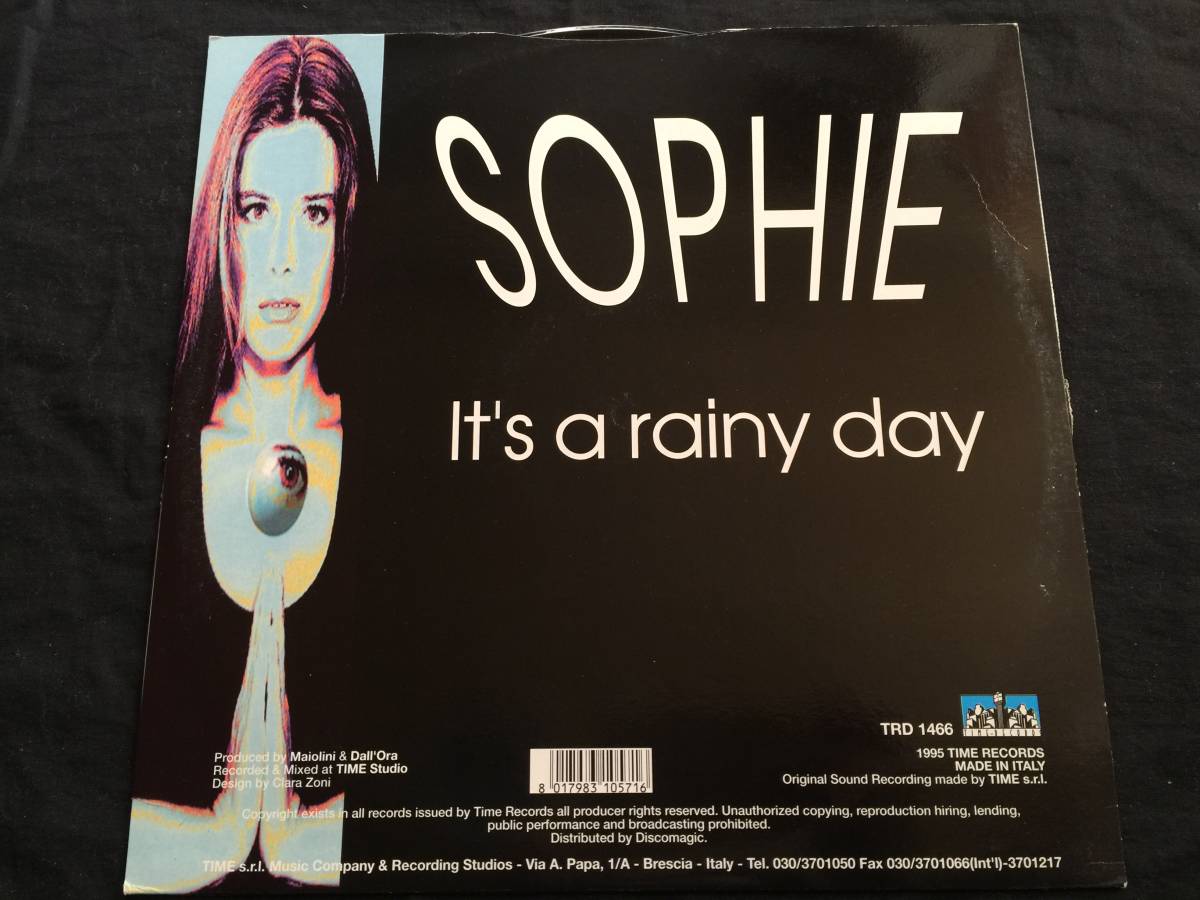 ★Sophie / It's A Rainy Day 12EP ★ Qsde4★ Time Records TRD 1466 ユーロビート, Euro Beat _画像3
