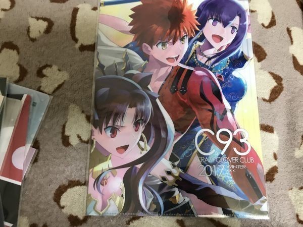 d027クリアファイル　FGO Fate Grand Order　ネロ　アルトリア　頼光　エレシュキガル　パールヴァティー(城爪草) C93/CRAZY CLOVER CLUB_画像1