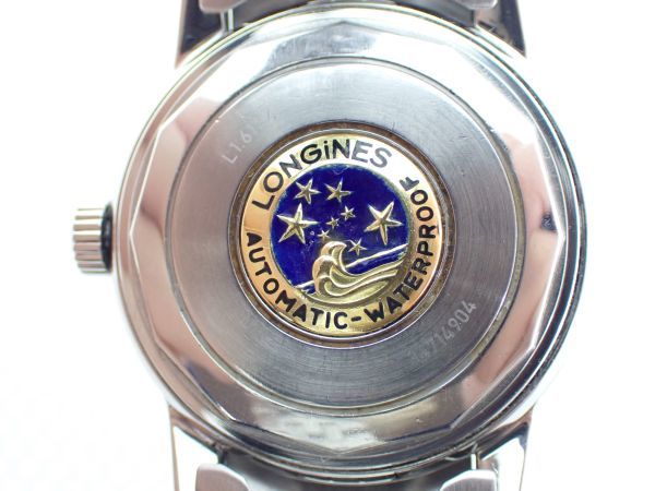 LONGINES ロンジン 腕時計 コンクエスト L.1.611.4 ヘリテージ メンズ 稼働品 自動巻き 黒文字盤_画像5