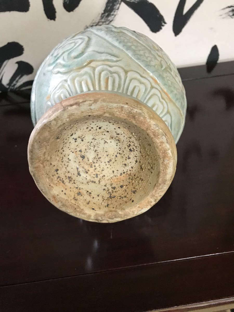  原文:影青磁 白磁 年代物 陶器 水差し 壺 陶磁器 骨董品 古美術品 翡翠 中国宮廷 中国美術 龍 ツボ 蛇 明 宋 朝鮮 焼物 中国古陶磁器 青磁 高麗