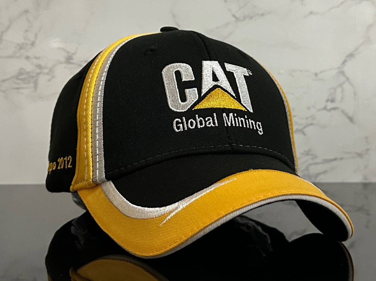 【未使用品】46D★Caterpillar CAT キャタピラー キャップ 帽子CAP クールなレーシングデザインのコットン素材に建設機械柄《FREEサイズ》_画像2