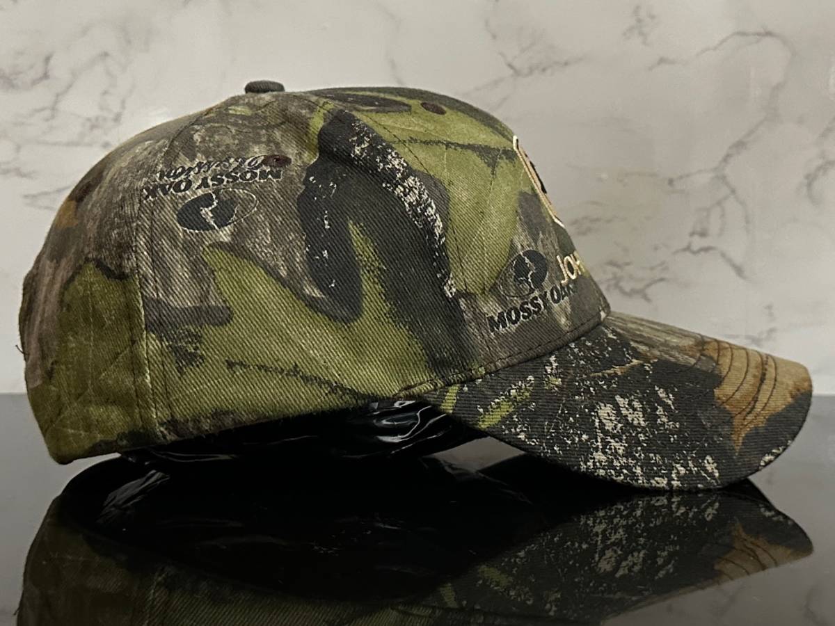 【未使用品】38F クール★JOHN DEERE ジョン ディア キャップ 帽子 CAP クールなウット系迷彩柄にベージュロゴ！《FREEサイズ》_画像4