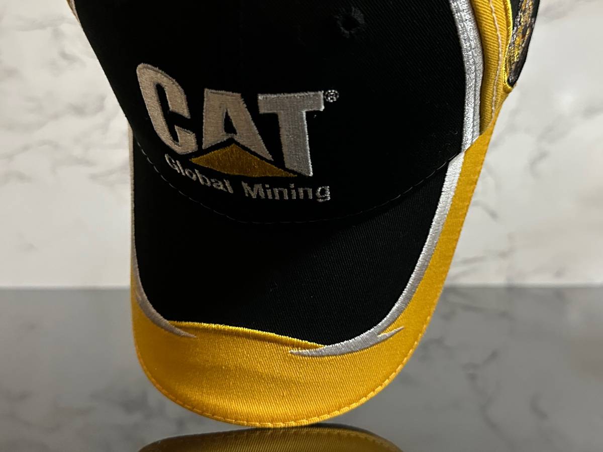 【未使用品】46D★Caterpillar CAT キャタピラー キャップ 帽子CAP クールなレーシングデザインのコットン素材に建設機械柄《FREEサイズ》_画像7