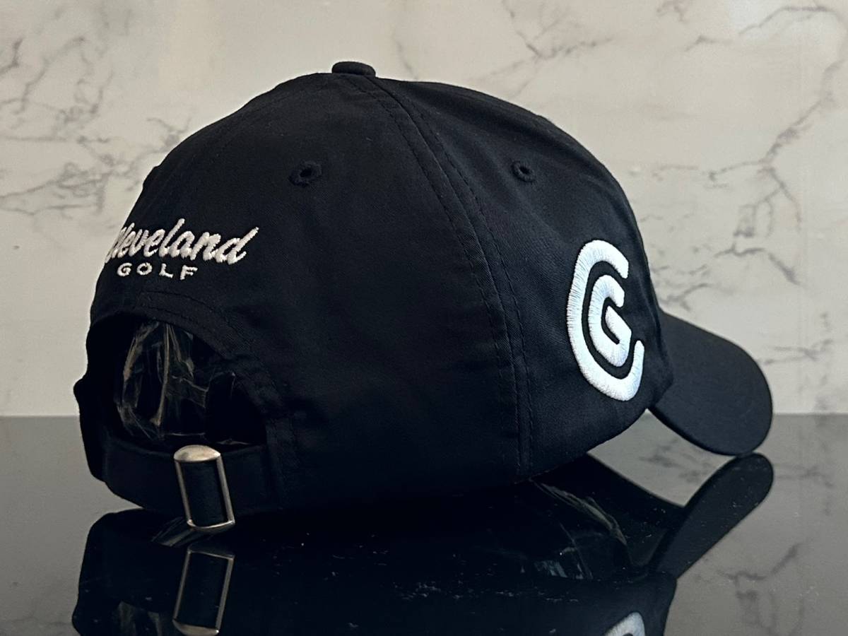 【未使用品】29D★Cleveland GOLF クリーブランド ゴルフ キャップ 帽子 CAP 上品で高級感のあるブラックのコットン素材♪《FREEサイズ》_画像5