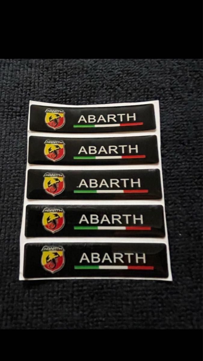 アバルト ABARTH ロゴステッカー 5枚入り