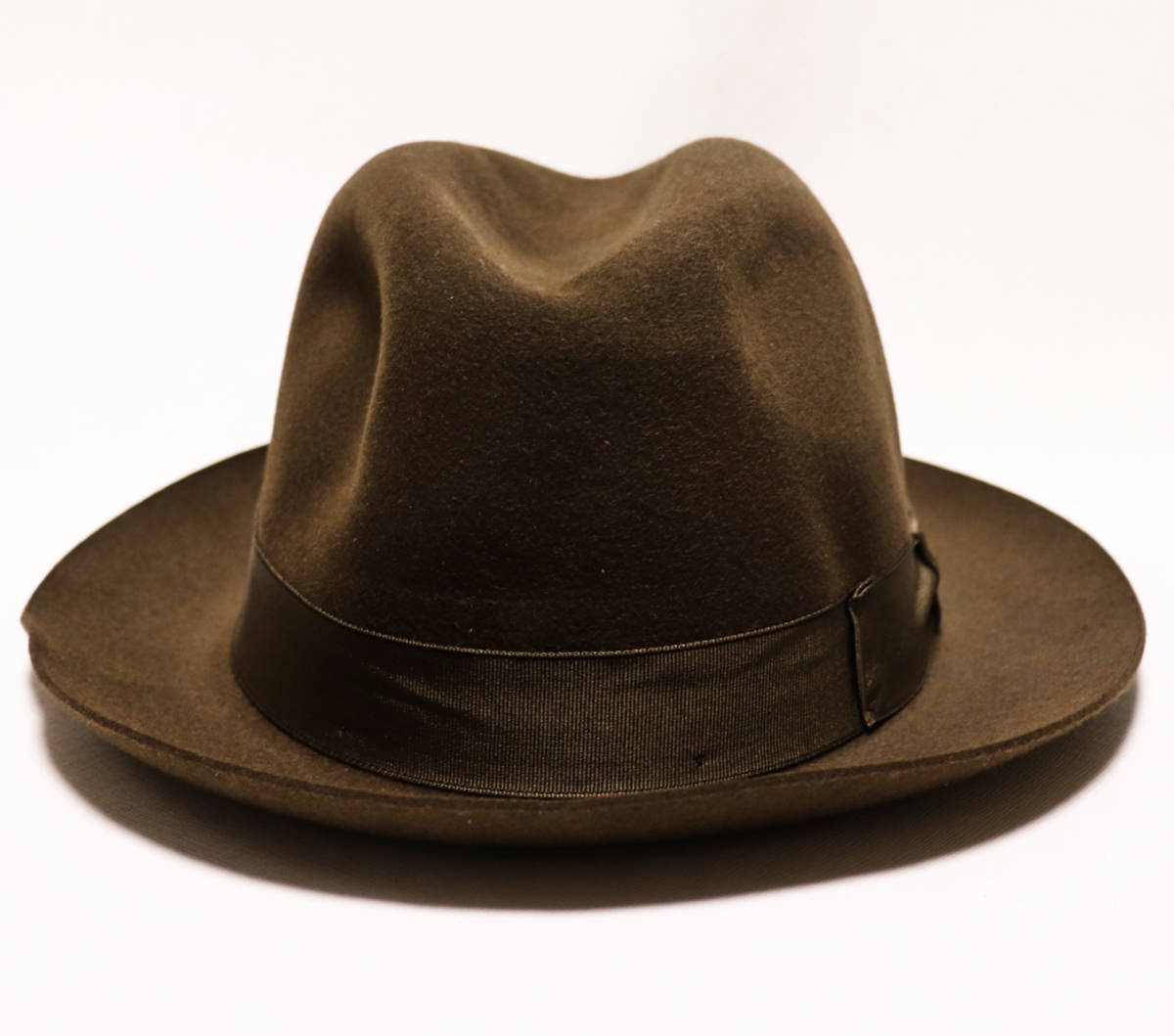 《Borsalino ボルサリーノ》新品 イタリア製 秋冬モデル 高級ラビットファーフェルトハット ウールハット 59(L) A9067_画像2