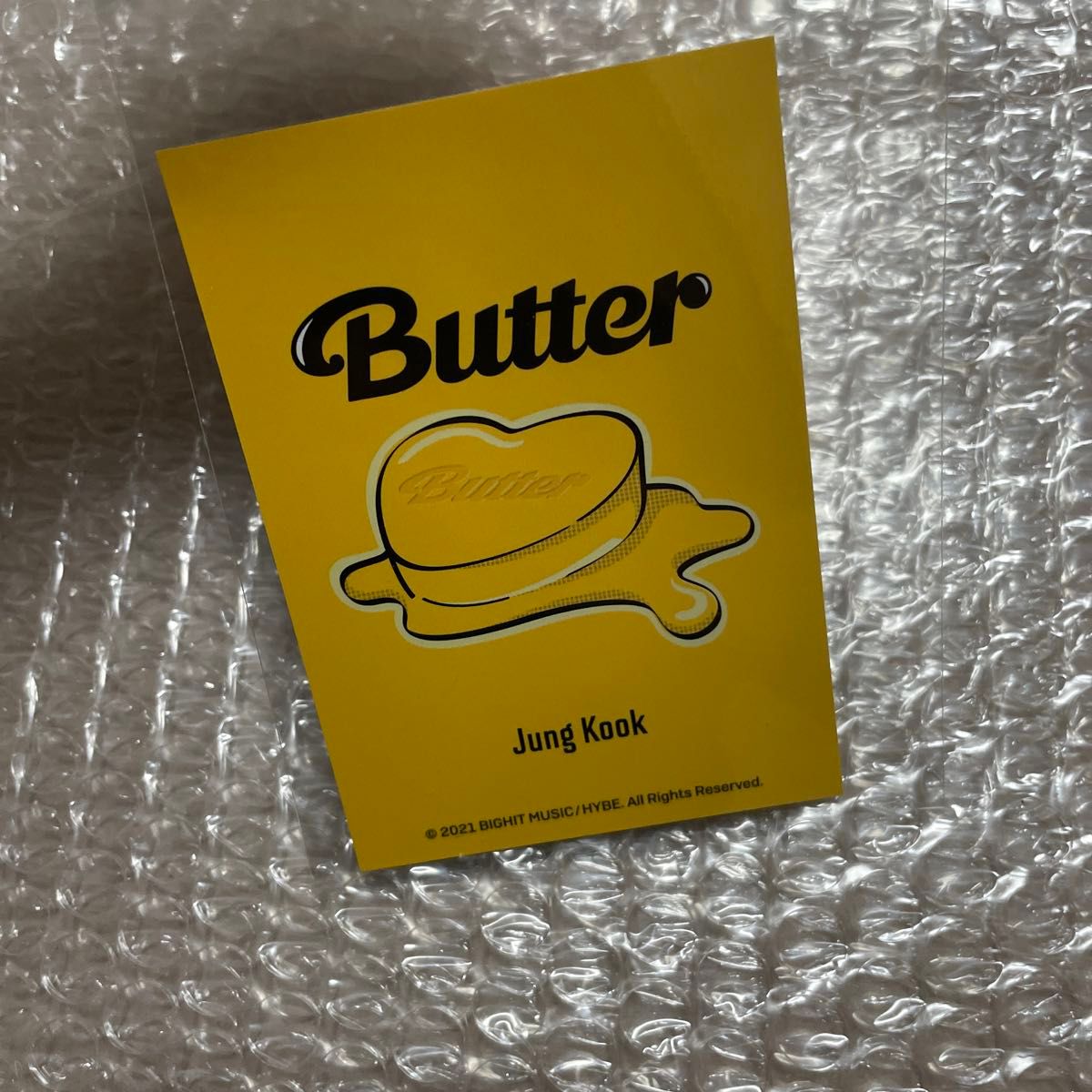 BTS 公式トレカ butter カーディガン トレカ ジョングク 値下げ不可
