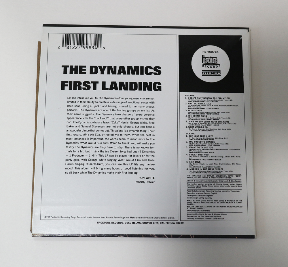 【紙ジャケ】The Dynamics「First Landing」／甘茶　スウィートソウル R&B 