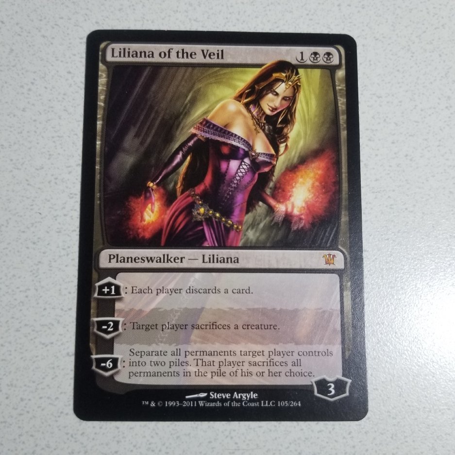 １円開始！人気！MTG　《ヴェールのリリアナ/Liliana of the Veil》[ISD] 　日本語_画像2