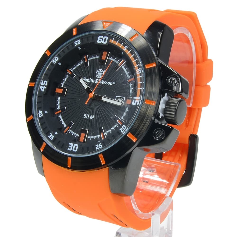 Smith & Wesson wristwatch Trooper orange SWW397OR Divers watch . water for clock 