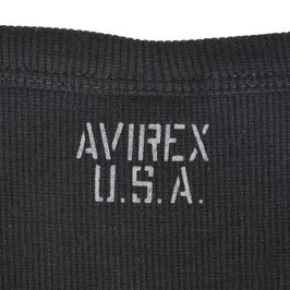 AVIREX 長袖Tシャツ デイリー クルーネック テレコ [ ブラック / Lサイズ ] アヴィレックス メンズTシャツ_画像6