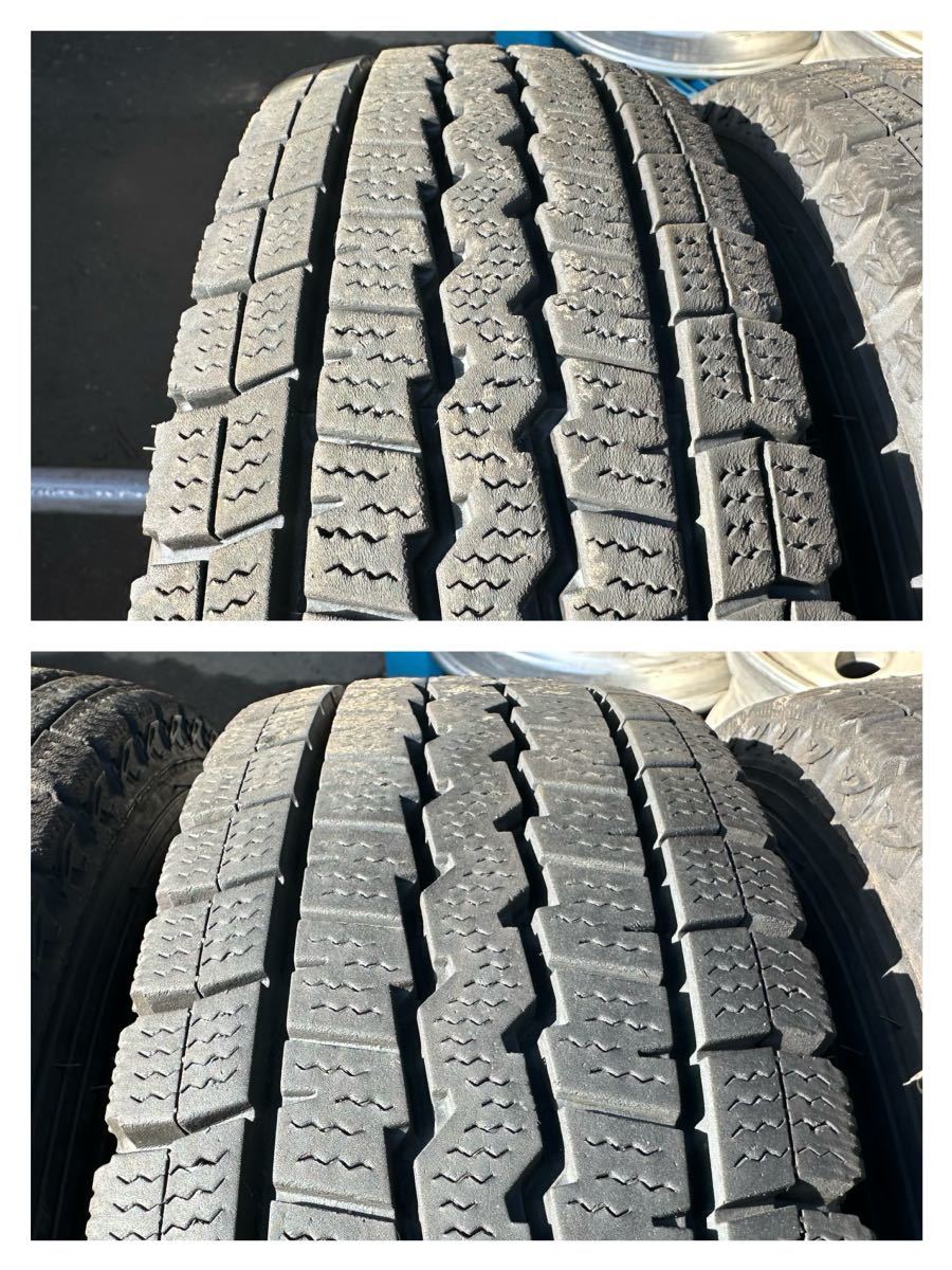 送料無料　145/80R12 80/78N LT（ダンロップ）WINTER MAXX SV01 アルミホイール付き　PCD100 12×4.00B IS42 ハブ径66 4本　C.58_画像7