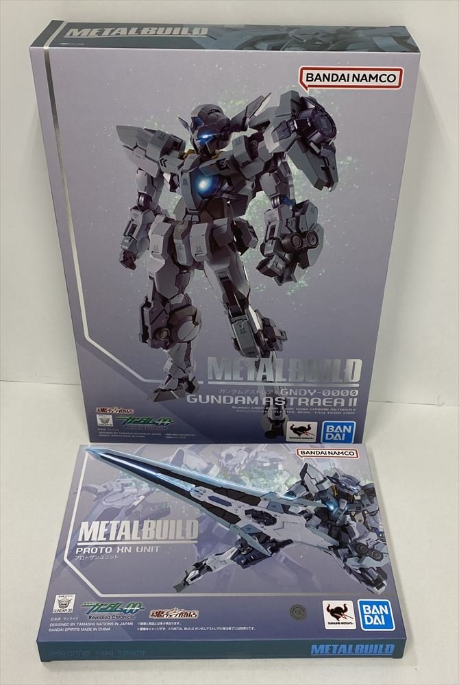 Ig050★未開封 METAL BUILD ガンダムアストレアII & プロトザンユニット「機動戦士ガンダム00(ダブルオー)」セット バンダイ 中古★_画像1