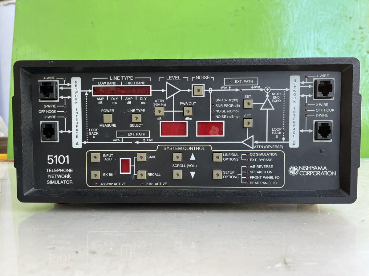 ★ ニシヤマ NISHIYAMA CORPORATION 電話回線 シミュレーター 5101 計測器 動作未確認 中古品 ★_画像2