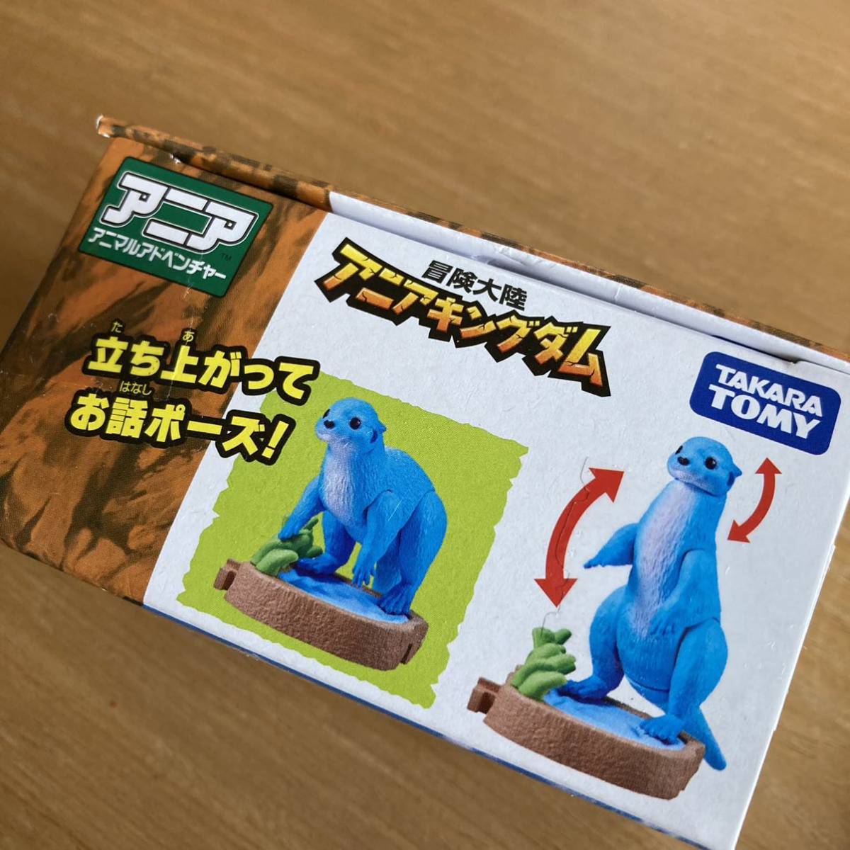 新品 未開封 アニア タカラトミー アニアキングダム フィギュア ミニ カード付き 動物 ルッタ カワウソ コツメカワウソ 水辺_画像3