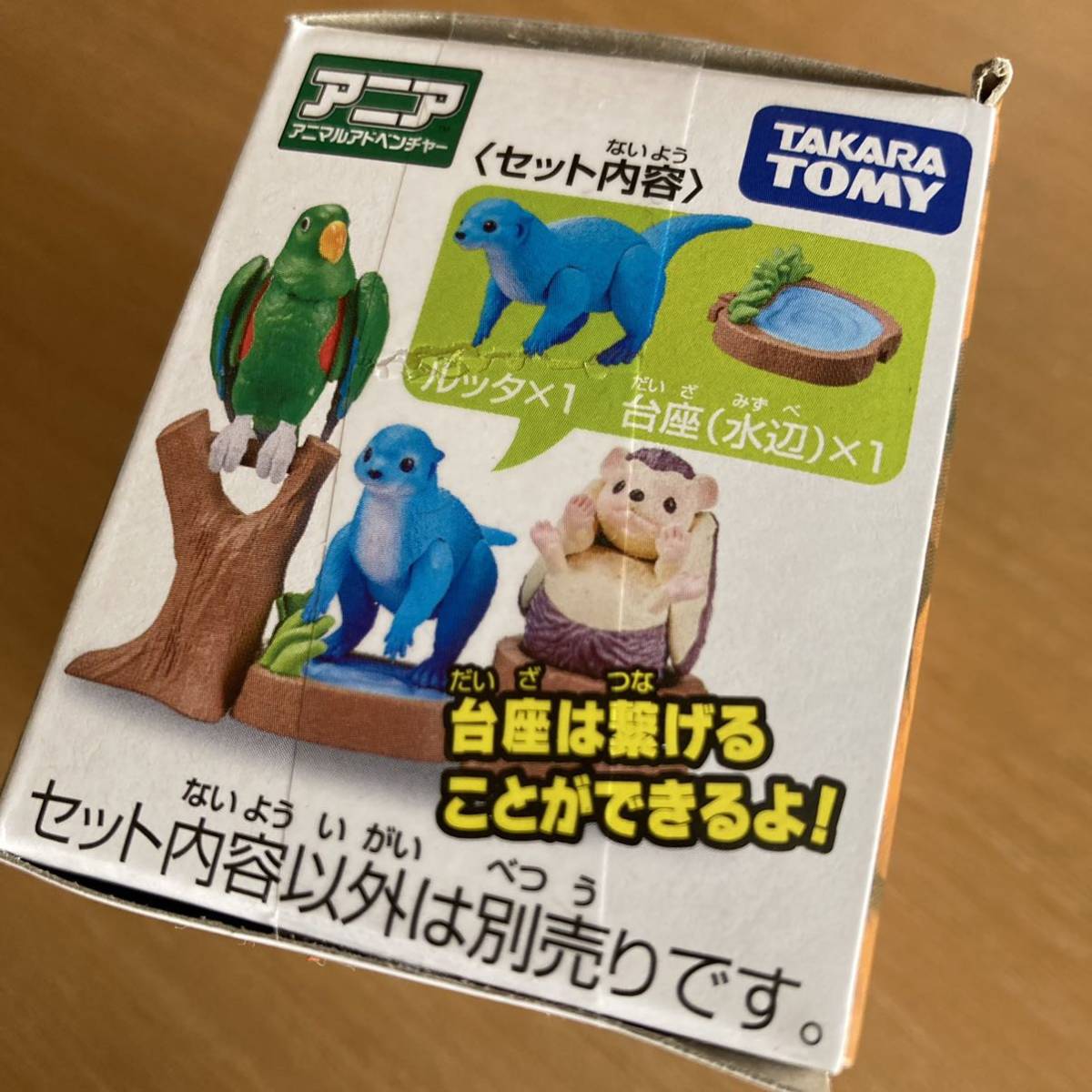 新品 未開封 アニア タカラトミー アニアキングダム フィギュア ミニ カード付き 動物 ルッタ カワウソ コツメカワウソ 水辺_画像2