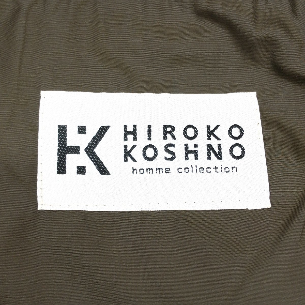 ●美品 HIROKO KOSHINO HOMME ヒロココシノオム カジュアル ジャケット M ダークブラウン レナウン 国内正規品 メンズ 紳士_画像3