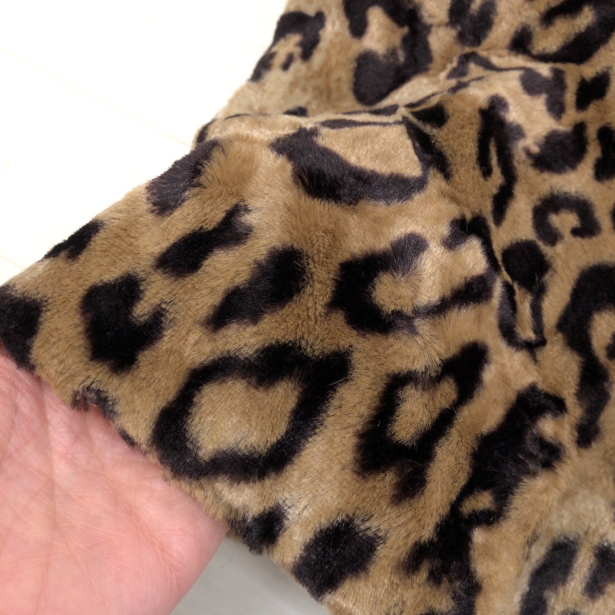 *SNIDEL Snidel Leopard меховое пальто 1(M) леопардовая расцветка сделано в Японии A линия длинный рукав жакет перо ткань внутренний стандартный товар женский женский 