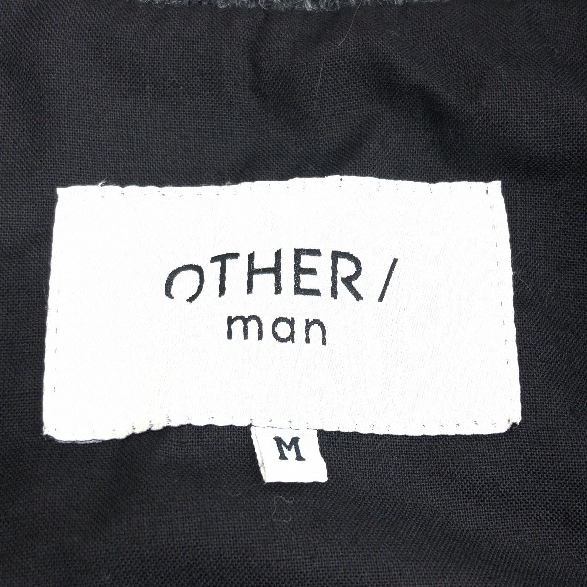 ●英国製 OTHER/man ウール ツイード ジャケット M ダークグレー イングランド製 メンズ 紳士_画像3