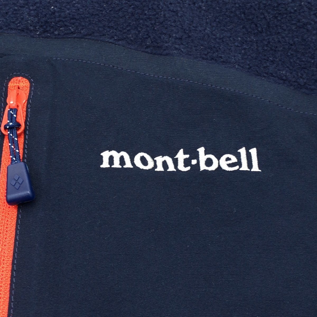 ●mont-bell モンベル #1106591 定価7,700円 クリマプラス100 フリース ジャケット XL 濃紺 ブルゾン 特大 大きい 2L LL アウトドア_画像4