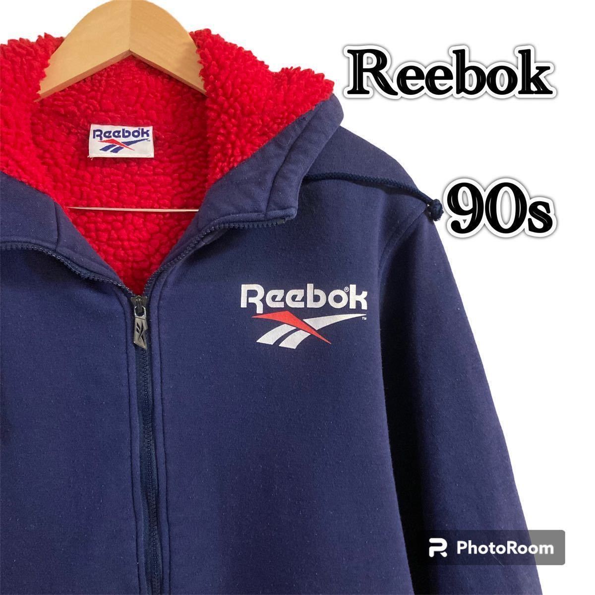 90sVintage Reebokリーボックジップアップジャケット/ブルゾン/希少一点物L〜XL相当_画像1