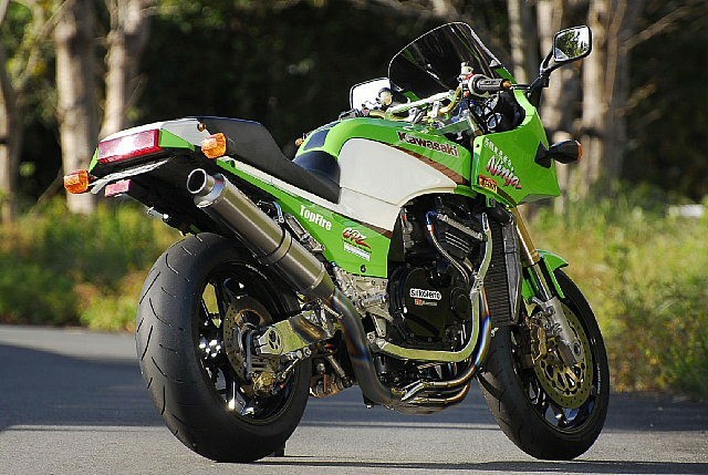 TGN 中川商会 × ノジマ｜チタン手曲げ｜GPZ900R 全年式｜コラボレーション マフラー│ZRX1100 オイルパン対応│フルエキ コニカルヘッダー_画像10