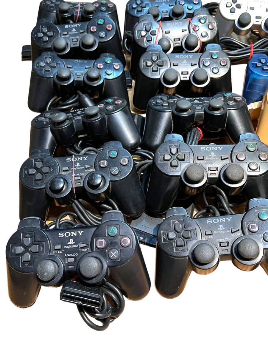コントローラー SONY PlayStation2 プレイステーション2 DUALSHOCK2 デュアルショック2 ソニー 17個セット まとめ売りの画像2