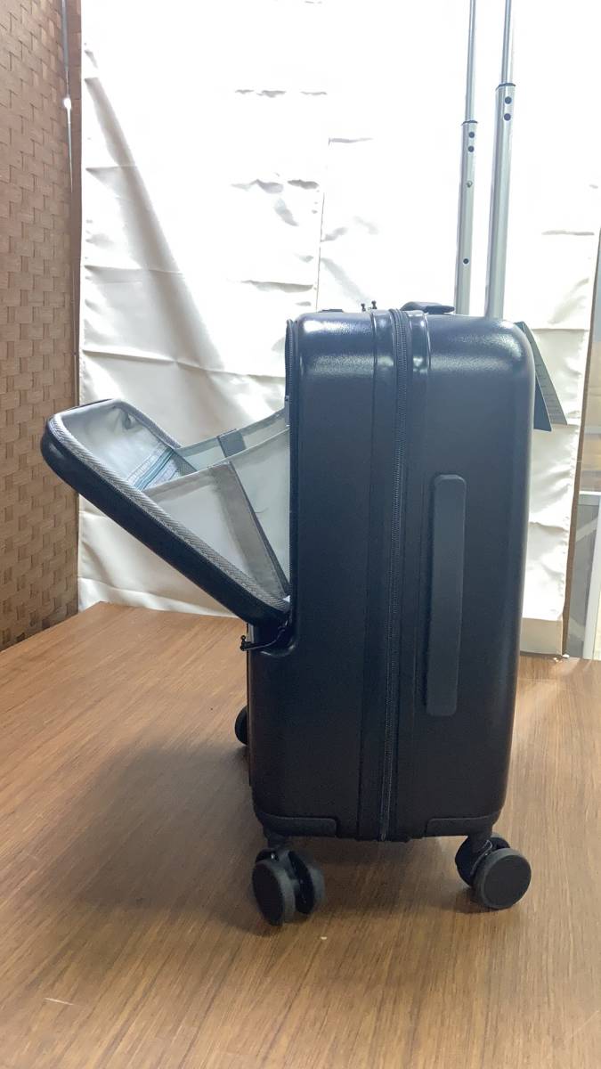 スーツケース USBポート付き ラー：ブラック / 重量：約3.4kg / 容量：約39.1L tc055 sc179-20-bk _画像3