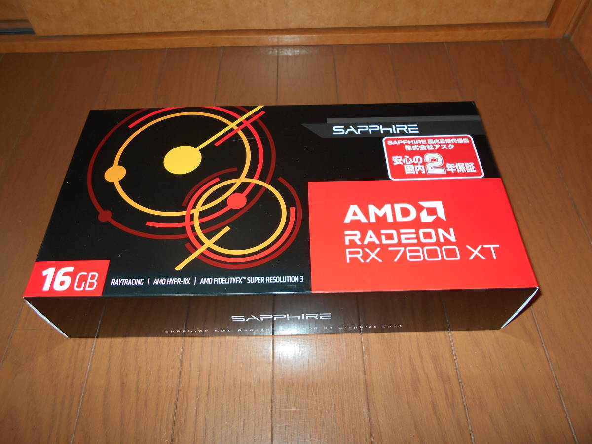 SAPPHIRE AMD Radeon RX 7800 XT リファレンスモデル 試用期間２〜３ヶ月 （再出品）_画像1