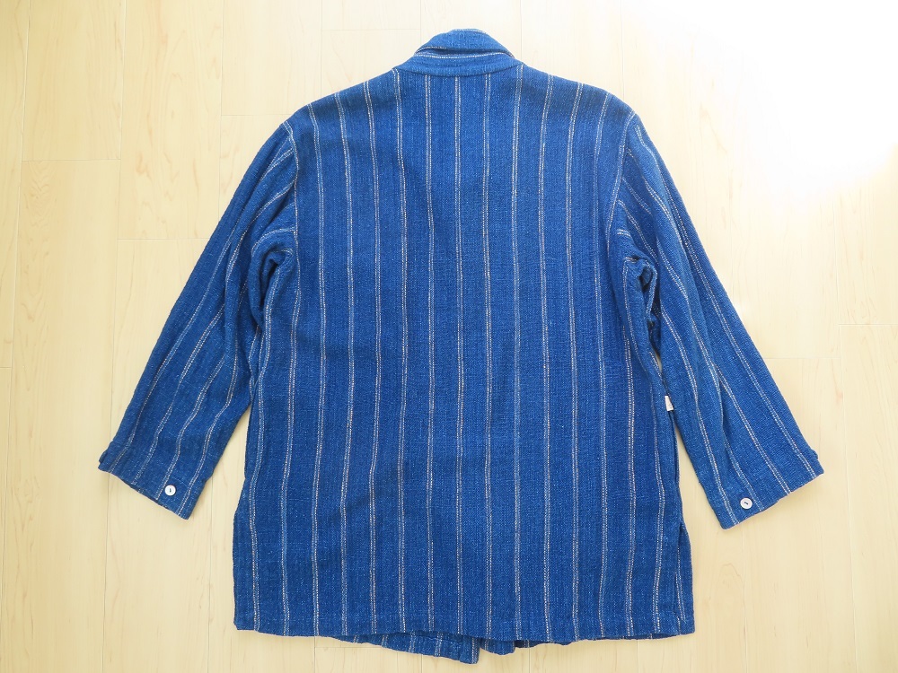 usaato ウサト 藍染 メンズ ジャケット 大きいサイズ LL 羽織 手織 