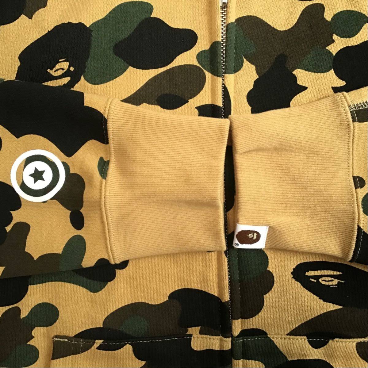 ★新品★ 1st camo yellow タイガー パーカー Mサイズ tiger full zip hoodie a bathing ape BAPE エイプ ベイプ アベイシングエイプ z499_画像6