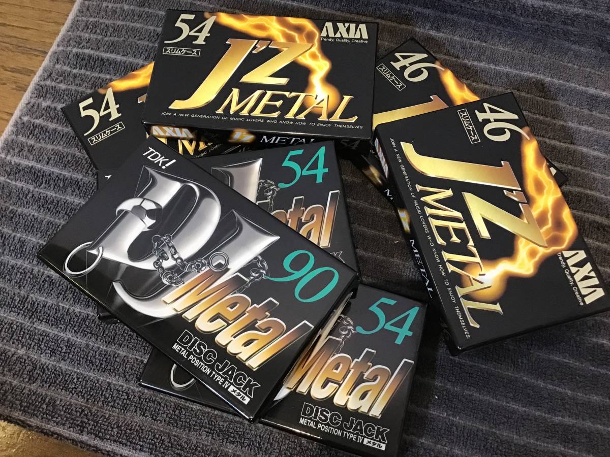 ★☆未開封品 TDK DJ Metal54 DJ Metal90 AXIA J’z METAL46 J’z METAL 54 メタルポジション カセットテープ 7本セット☆★_画像10