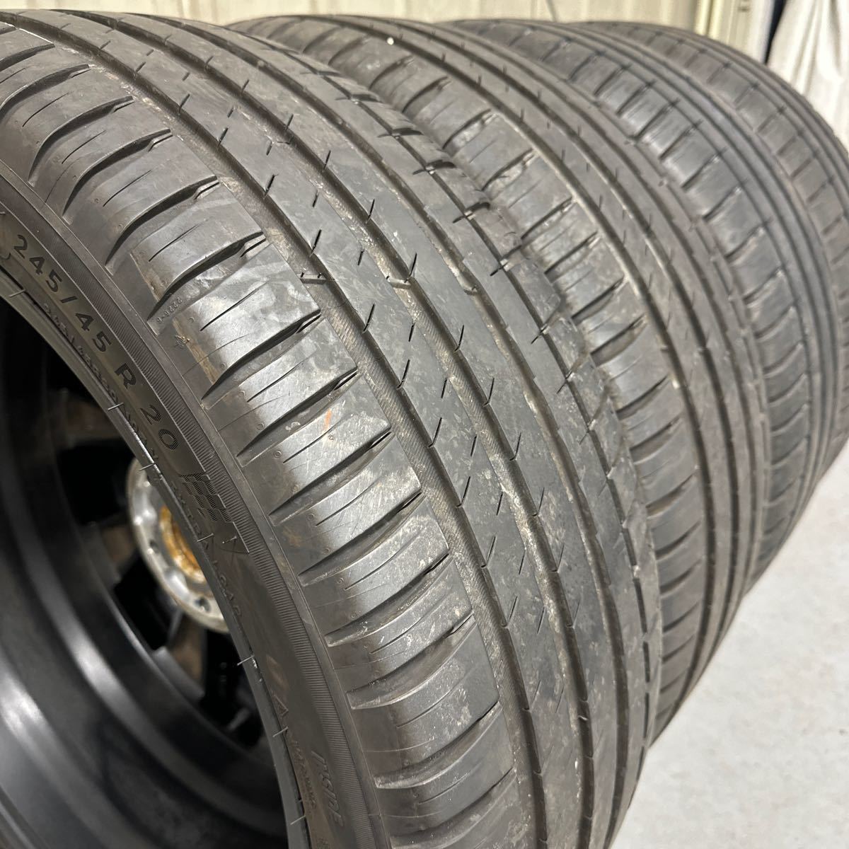 ☆中古品 245/45R20 MICHELIN トヨタ ハリアー純正GR PARTS 20インチ タイヤホイール4本セット☆_画像7