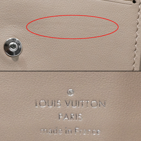 ルイヴィトン Louis Vuitton 財布 ポルトフォイユ クレア M80817 ガレ レザー 保存袋付 送料無料_画像5