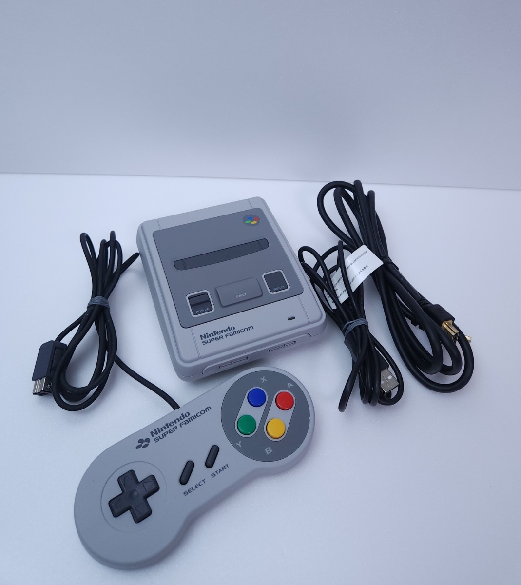 美品/動作品 SFC スーファミ ニンテンドークラシックミニ スーパーファミコン 本体 CLV-301 + AC,Hdmi 索条 セット Nintendo(76)