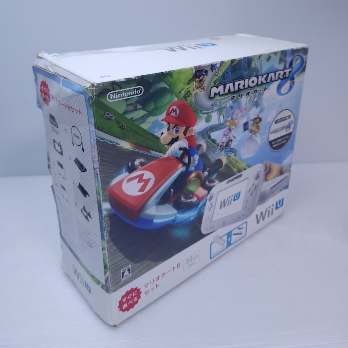 美品/任天堂 Nintendo WiiU 32GB Wii U 本体 WUP-101 GamePad WUP-010 ホワイト 動作品 本体 (^01^)_画像3