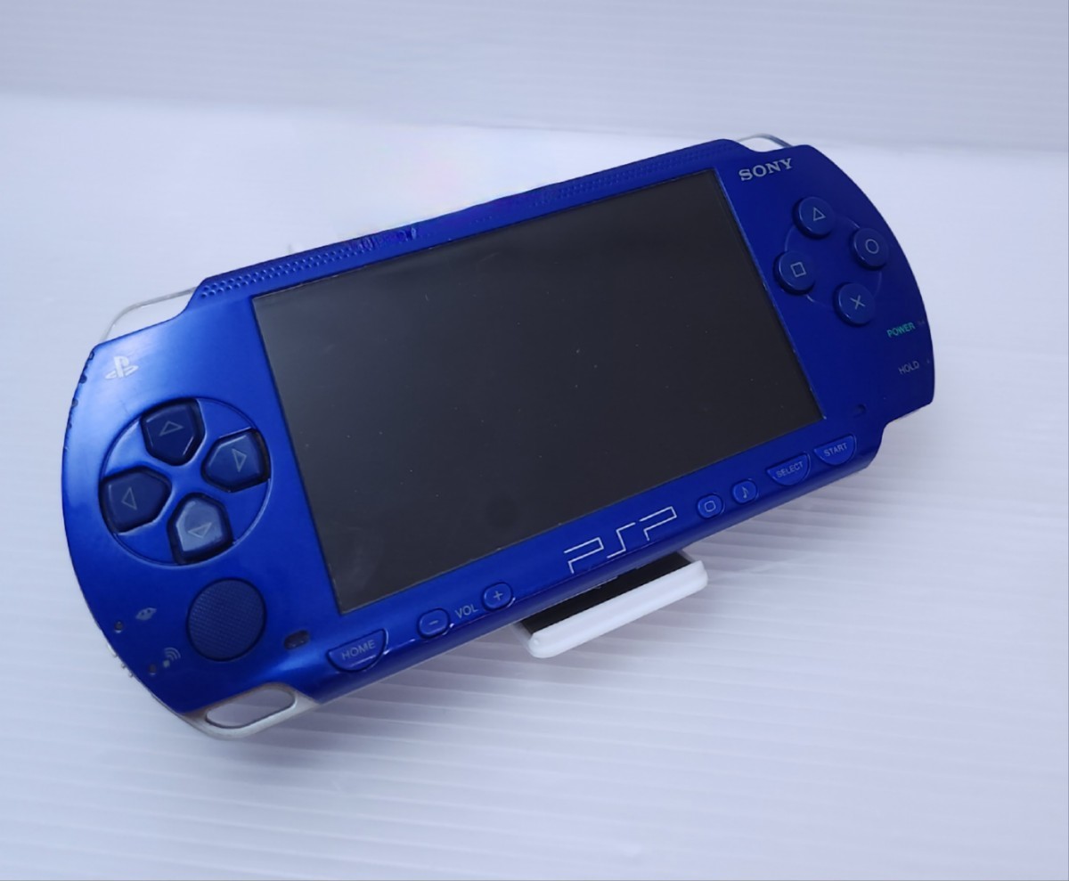 美品 ソニー SONY PSP-1000青 ソニー PSP-1000 Blue 本体 通電確認 詳細チェックなし 希少品 (D1)_画像3